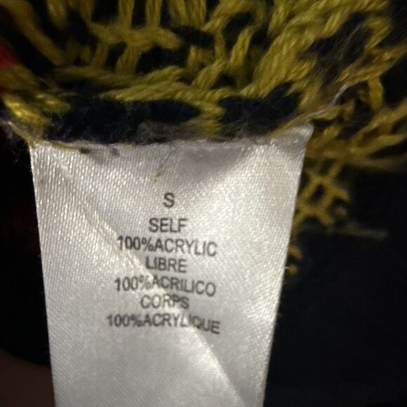 Jessica Simpson Womens Sweater Dress Aztec Tribal Boho Dopamine Maximalist - Picture 6 of 9